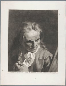 Mann med rosenkrans og pinne, muligens Giambatista Albrizzi
