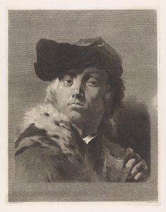 Portrett av kunstneren Giovanni Battista Piazzetta av Giovanni Marco Pitteri