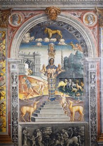 Fresco av Giovanni Maria Falconetto (1468-1535), Hall of Zodiac, Palazzo D