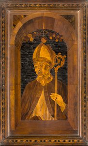Lignaean Canonical Choir, innlagt av Giovanni Maria Platina 1484, Upper Stall, Sant