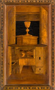 Lignaean Canonical Choir, innlagt av Giovanni Maria Platina 1484, Superior Stall av Giovanni Maria Platina