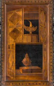 Lignaean Canonical Choir, innlagt av Giovanni Maria Platina 1484, Superior Stall av Giovanni Maria Platina