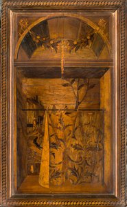 Lignaean Canonical Choir, innlagt av Giovanni Maria Platina 1484, Superior Stall av Giovanni Maria Platina