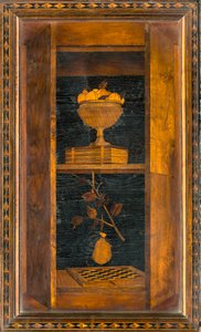 Lignaean Canonical Choir, innlagt av Giovanni Maria Platina 1484, Superior Stall av Giovanni Maria Platina