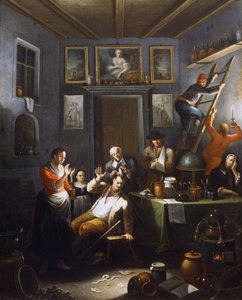 Legen, maleri av Giovanni Michele Granieri (aktiv 1736-1752). av Giovanni Michele Granieri