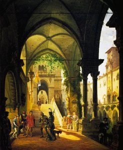 Louis XI på Barolo Castle av Giovanni Migliara (1785-1837) av Giovanni Migliara