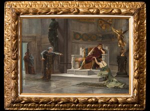 Constantine and the Slave (olje på lerret) av Giovanni Muzzioli