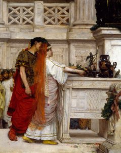 Ekteskapsforslag, av Giovanni Muzzioli (1854-1894), Detalj