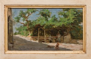 Pergola (olje på lerret) av Giovanni Muzzioli