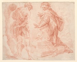 Stående og knestående figurer av Giovanni Paolo Panini