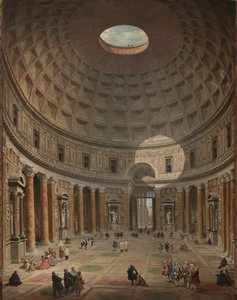 Interiør av Pantheon, Roma, 1747 av Giovanni Paolo Pannini