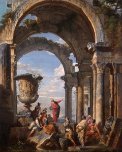St Paul forkynner i Athen av Giovanni Paolo Pannini