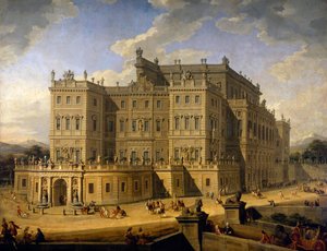 Utsikt over slottet i Rivoli av Giovanni Paolo Pannini