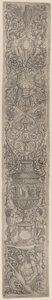 Ornamentpanel: Triton og Two Infant Satyrs