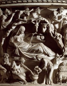 Fødsel, detalj av Giovanni Pisano