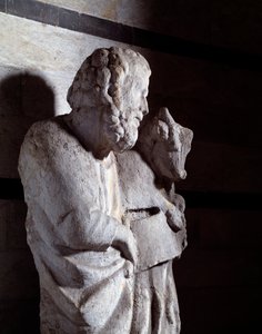 Evangelisten Luke (marmorskulptur, ca. 1306) av Giovanni Pisano