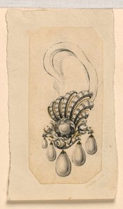 Design for en øredobber av Giovanni Sebastiano Meyandi