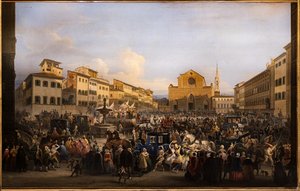 Berlingaccio på St. Croce-plassen i Firenze