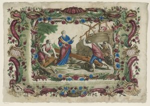 Bygging av Noahs ark Noe arcam construct / Noe fabrica l
