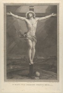 Kristus korsfestet på korset, en hodeskalle ved basen, ca. 1770-1803.