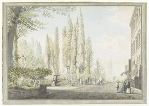 Utsikt over Villa Montalto i Roma La ville Negroni (tittel på objekt) Utsikt over Roma og omgivelsene (serietittel)