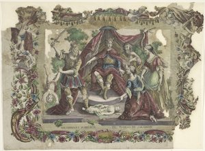 Het oorde van Solomon Salomons dom / El juycio de Salomon (tittel på objekt) av Giovanni Volpato