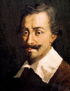 Portrett av den belgiske komponisten og teoretikeren Johannes Tinctoris, detalj av Giovanni da Udine (after)