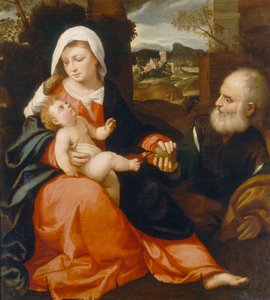 Hellige familie av Giovanni de Busi Cariani