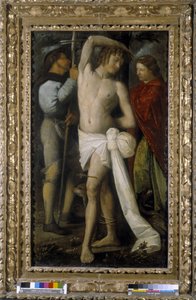 Saint Roch, Saint Sebastian og Saint Margarita (olje på lerret) av Giovanni de Busi Cariani