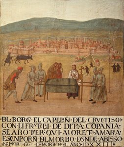 Pilgrimsreise fra Compagnia del Crocifisso til Loreto, første halvdel av 1500-tallet. av Giovanni del Leone