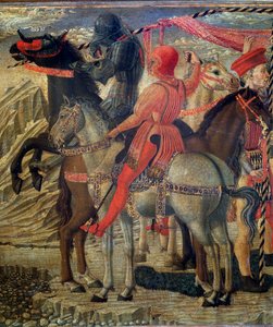 Episoder av livet til den hellige Nikolas av Bari (St. Nicholas av Myra) - Predelle - Detalj - Maleri av Giovanni di Francesco (ca. 1428-1459) 1400-tallet Firenze Casa Buonarroti av Giovanni di Francesco del Cervelliera