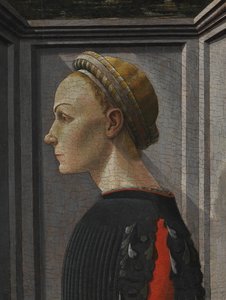 Portrett av en kvinne. av Giovanni di Franco