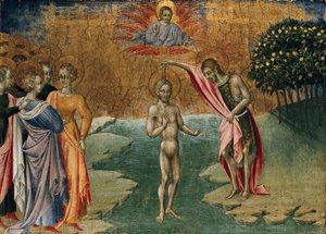 Kristi dåp, c1460 av Giovanni di Paolo