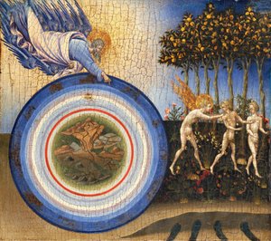 Verdens skapelse og utvisningen fra paradiset, 1445.