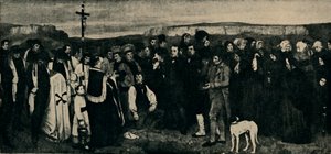 Begravelse i Ornans, c1850, 1935. av Giraudon