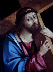 Kristus bærer korset, av Girolamo Marchesi kjent som Cotignola (ca. 1471–1540), tempera på lerret, 41x56 cm. av Girolamo Marchesi da Cotignola