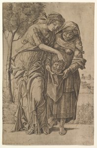 Judith og hennes tjenestepike med hodet til Holofernes, 1500-1530.