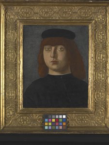 Portrett av en mann (olje på tre)
