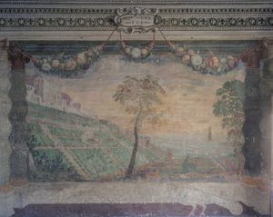 Utsikt over villaen basert på det originale designet, Hall of the Fountain