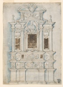 Design for et gravmonument av Girolamo Rainaldi