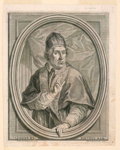 Portrett av pave Clement XI av Girolamo Rossi