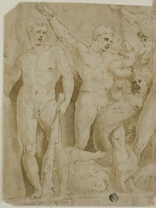 Ancient Sarcophagus Relief with the Labours of Hercules