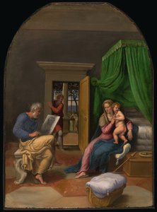 Saint Luke tegner jomfruen og Kristusbarnet, ca. 1535.