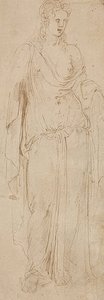 Stående figur. Rundt 1530/50 (?) av Girolamo da Carpi