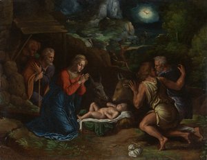 Hyrdenes tilbedelse, ca. 1535-40.