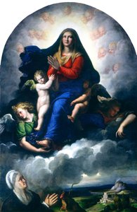 Jomfruens tilsynekomst av Girolamo da Carpi