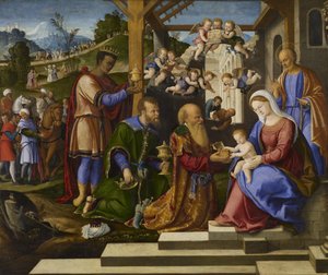 Tilbedelsen av de tre konger, ca. 1525-1530