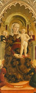 Enthroned Madonna (maleri) av Girolamo di Giovanni di Camerino