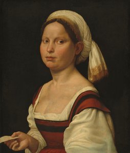 Portrett av en ung kvinne av Giuliano Bugiardini