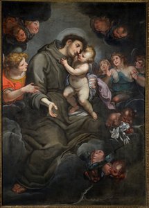 Den hellige Antonius av Padua med Jesusbarnet